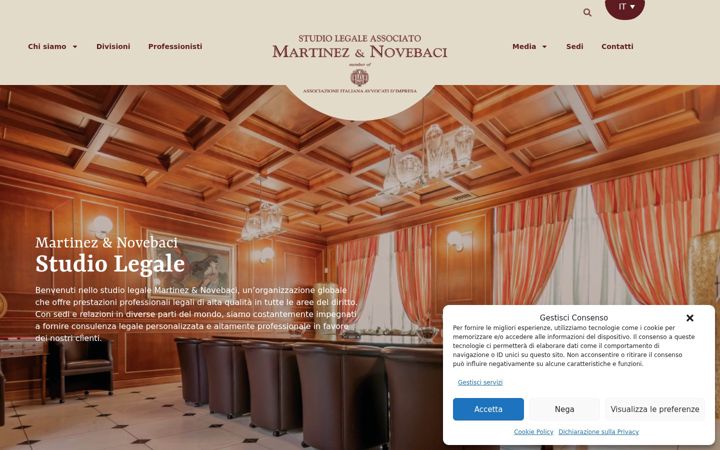 Screenshot of martinez-novebaci.it