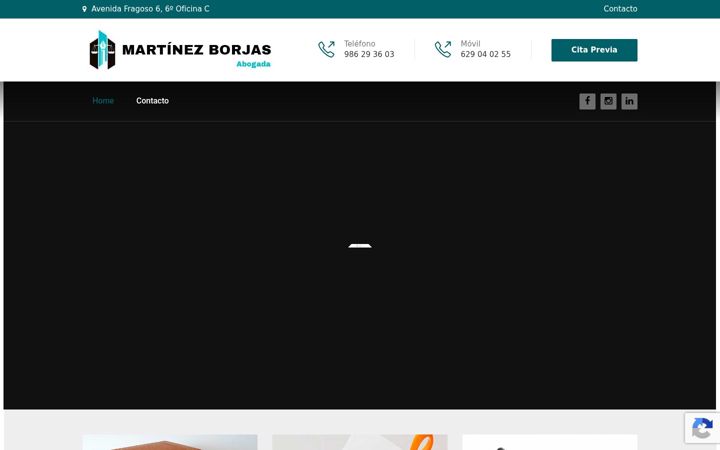 Screenshot of martinezborjasabogada.com