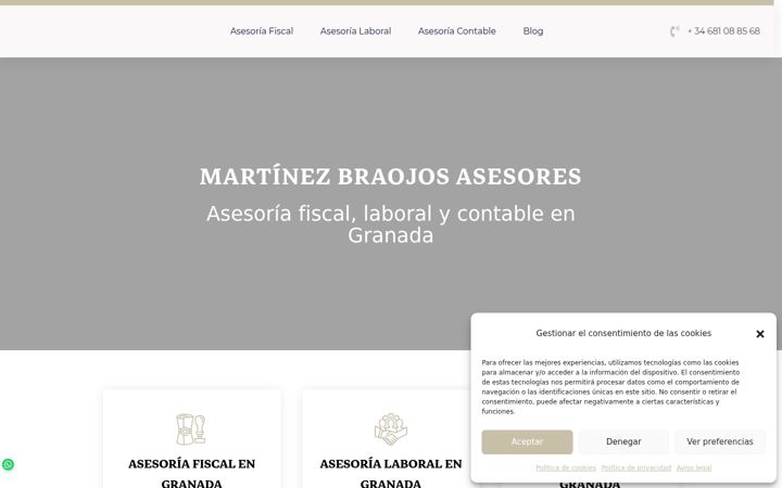 Screenshot of martinezbraojosasesores.es