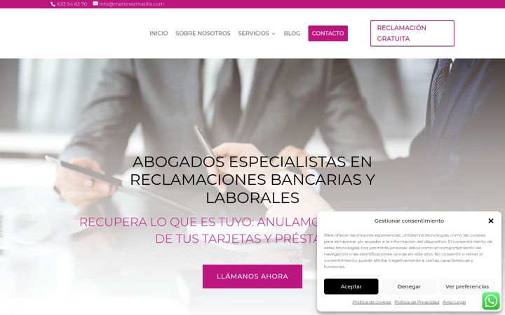Screenshot of martinezmatilla.com