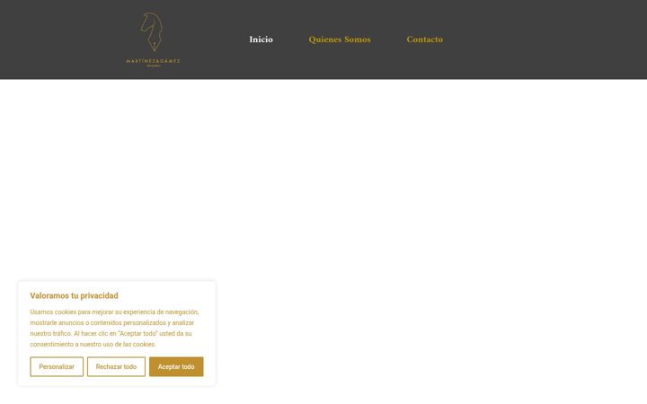 Screenshot of martinezygamezabogados.com