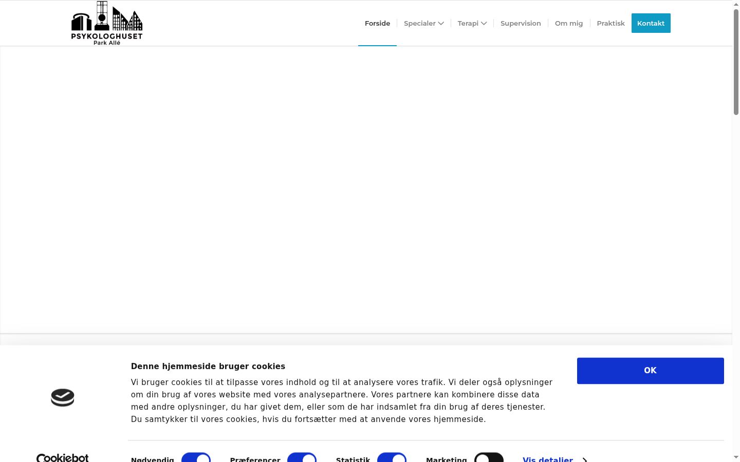 Screenshot des Einwilligungsbanners vor jeglicher Interaktion