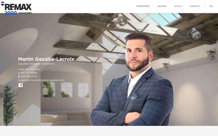 Screenshot of martingazaillelacroix.com