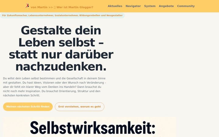Screenshot of martinglogger.de
