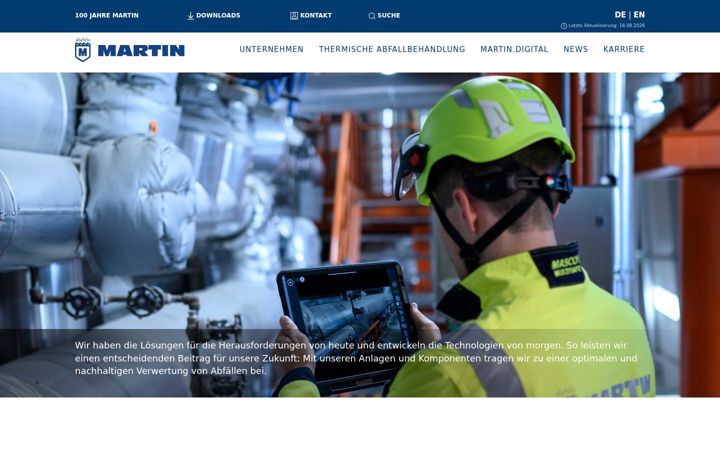 Screenshot of martingmbh.de