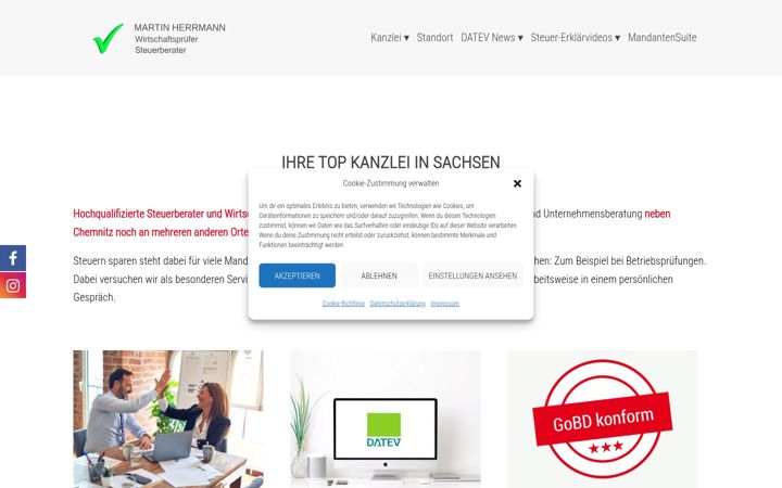 Screenshot of martinherrmann-steuerberatung.de