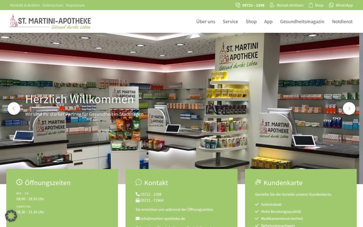 Screenshot of martini-apotheke.de