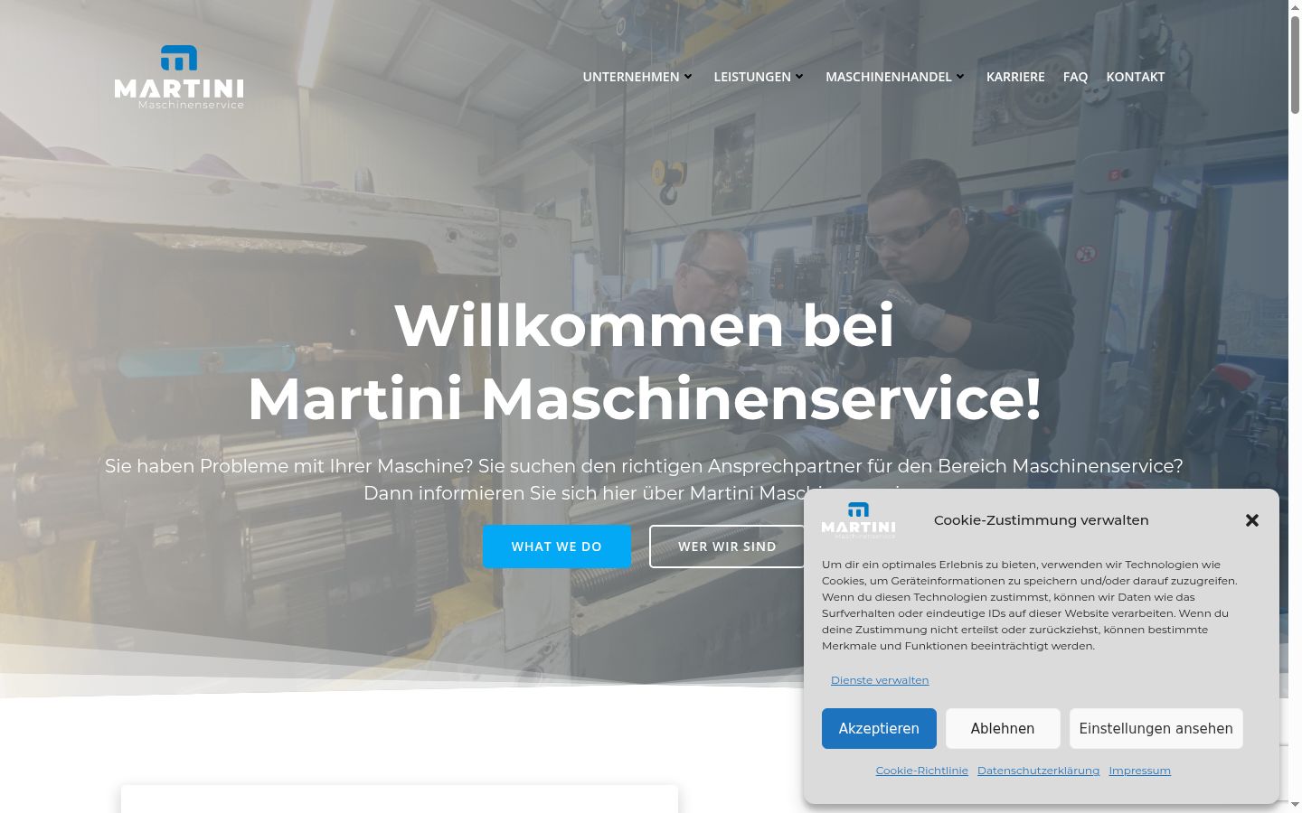Screenshot tal-banner tal-kunsens muri qabel kwalunkwe interazzjoni
