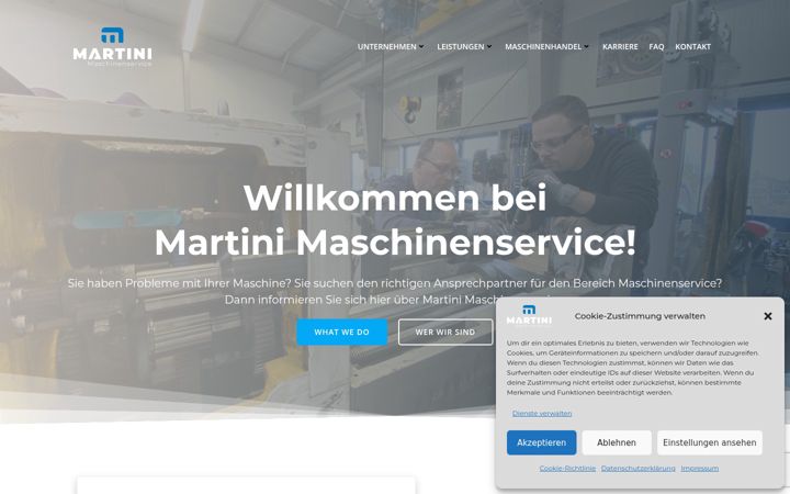 Screenshot of martini-maschinenservice.de