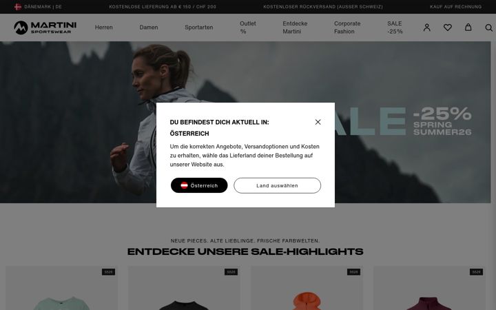 Screenshot of martini-sportswear.com