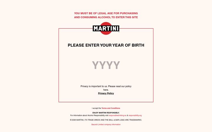 Screenshot of martini.com