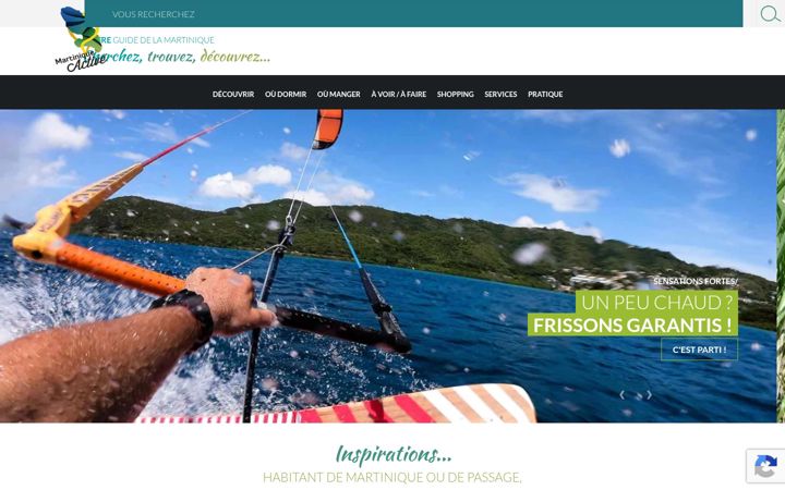 Screenshot of martiniqueactive.com