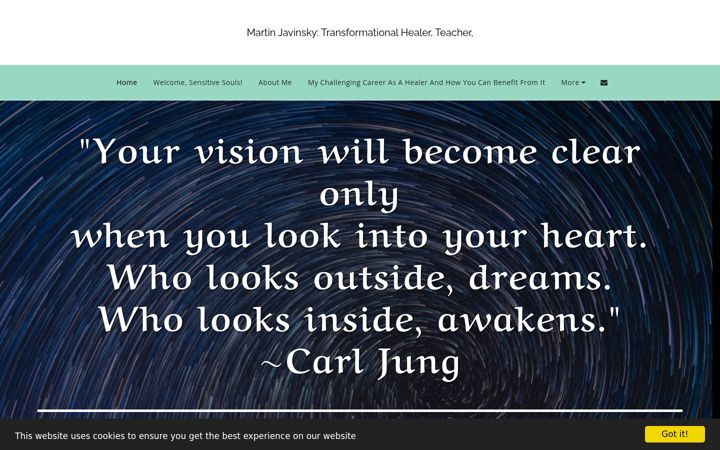 Screenshot of martinjavinsky.com