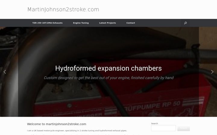 Screenshot of martinjohnson2stroke.com