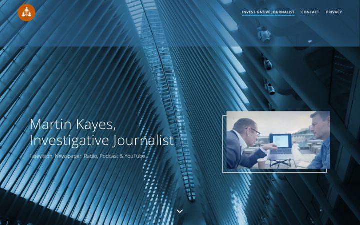 Screenshot of martinkayes.co.uk