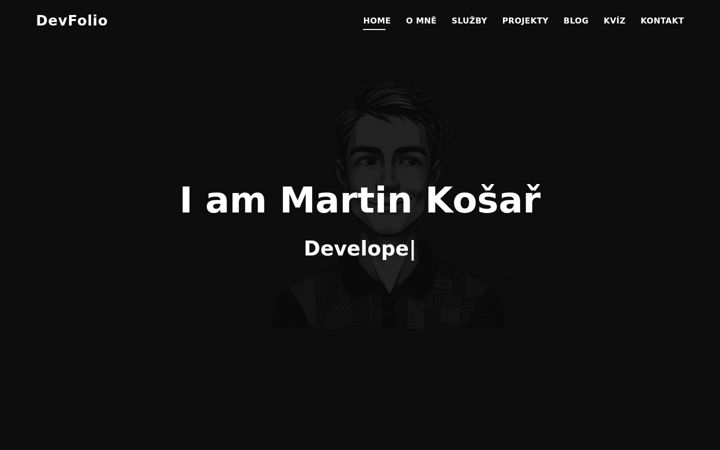 Screenshot of martinkosar.cz