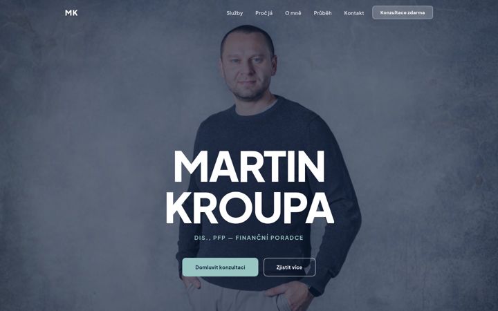 Screenshot of martinkroupa.cz