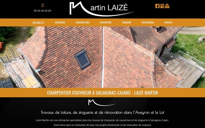 Screenshot of martinlaize.fr
