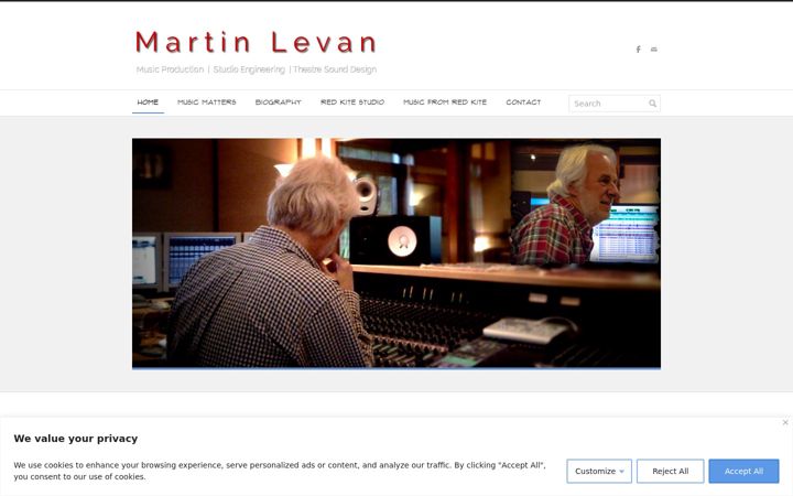 Screenshot of martinlevan.com