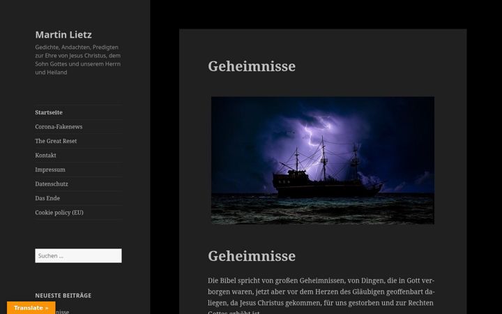 Screenshot of martinlietz.lima-city.de