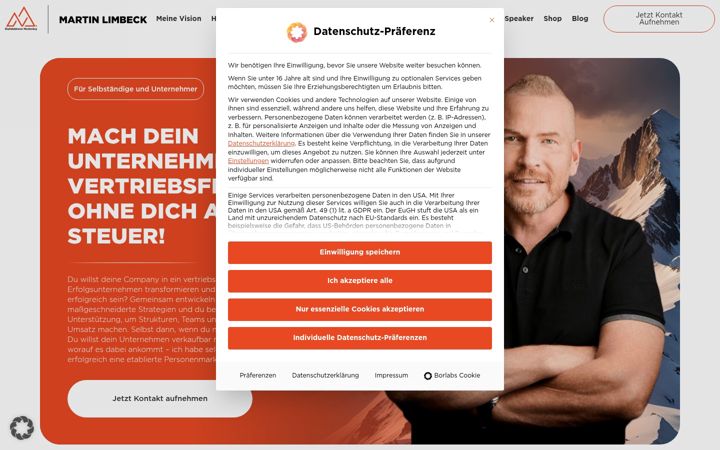 Screenshot of martinlimbeck.de