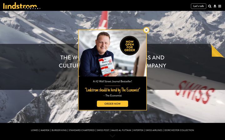 Screenshot of martinlindstrom.com