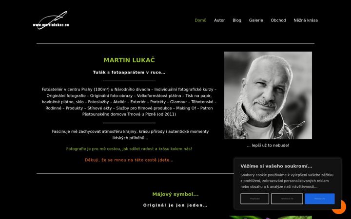 Screenshot of martinlukac.eu