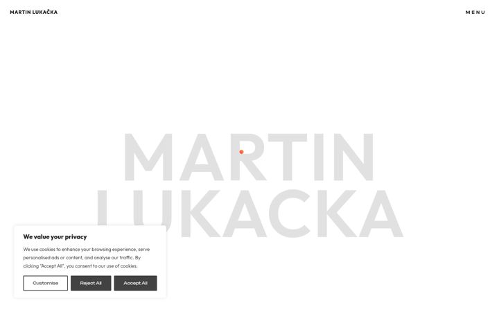 Screenshot of martinlukacka.com