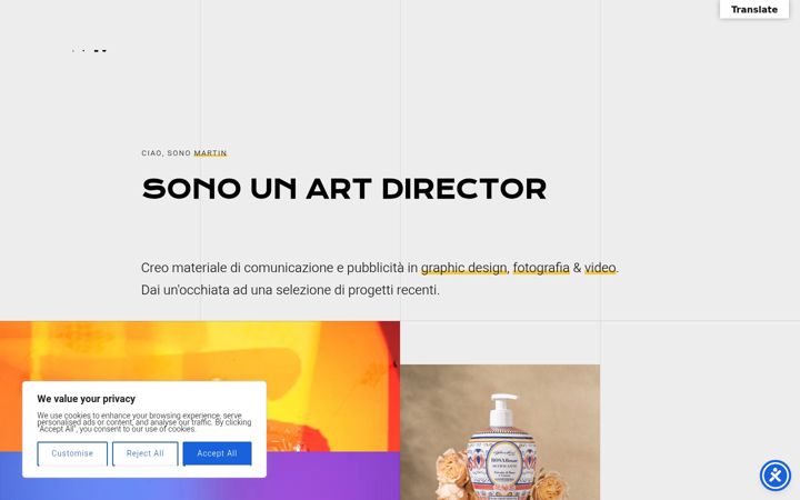 Screenshot of martinmailleux.com