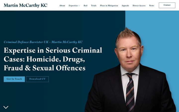Screenshot of martinmccarthykc.co.uk