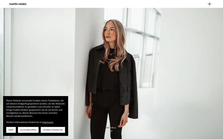 Screenshot of martinmiskic.com
