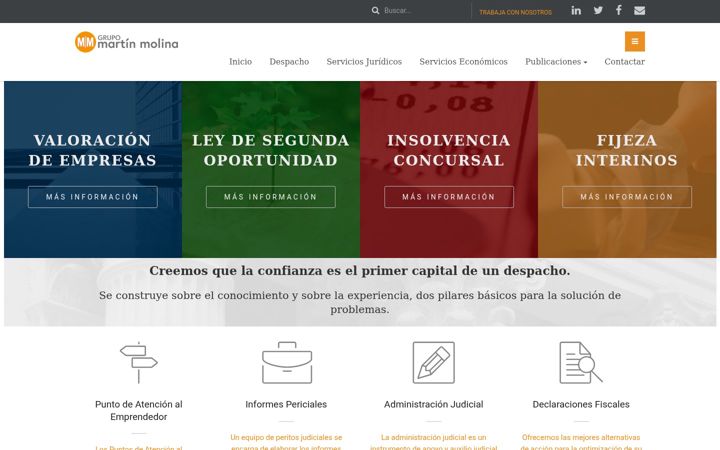 Екранна снимка на martinmolina.com