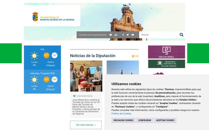 Screenshot of martinmunozdeladehesa.es