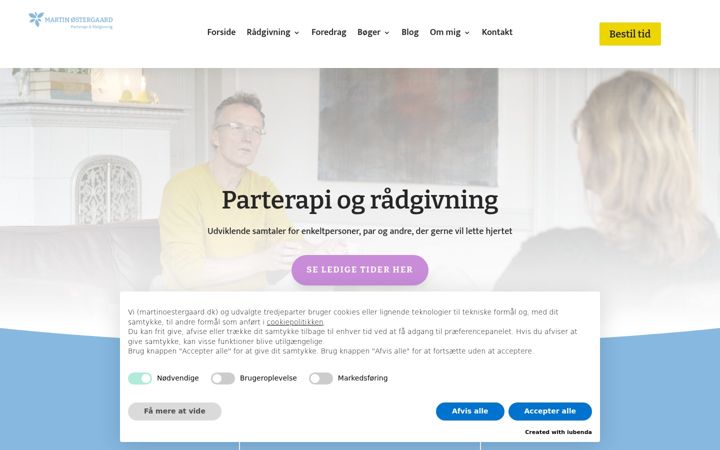 Screenshot of martinoestergaard.dk