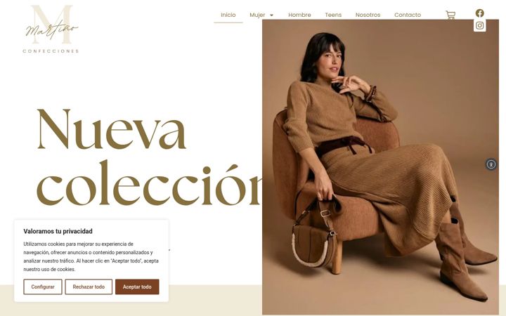 Screenshot of martinostore.com