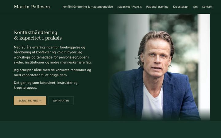 Screenshot of martinpallesen.dk