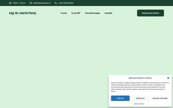 Screenshot of martinpardy.cz