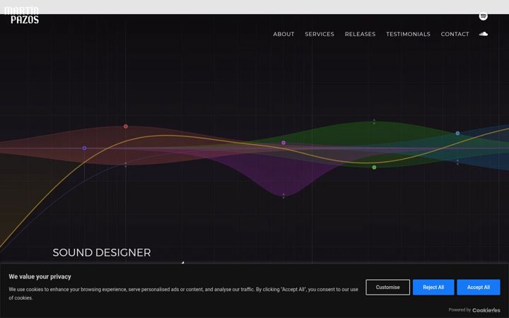 Screenshot of martinpazosaudio.com