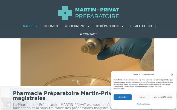 Screenshot of martinprivat.fr