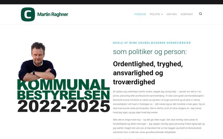 Screenshot of martinraghner.dk
