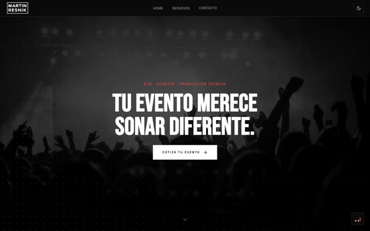 Screenshot of martinresnik.com
