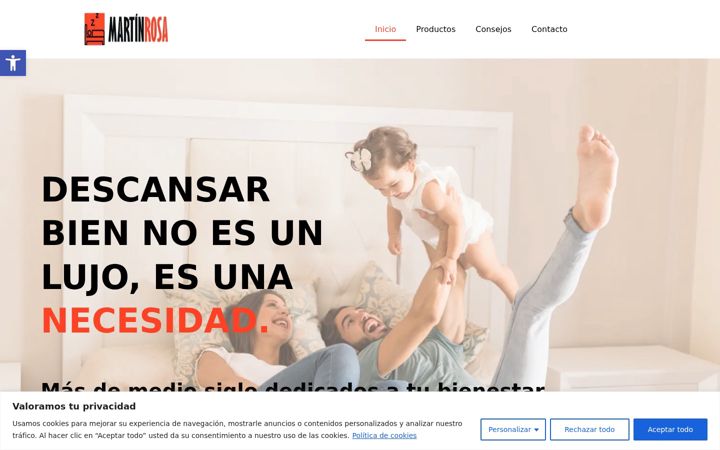 Screenshot of martinrosalanzarote.com