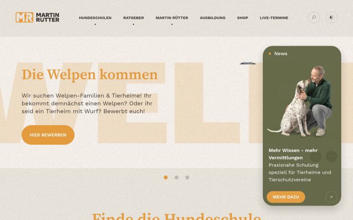 Screenshot of martinruetter.com