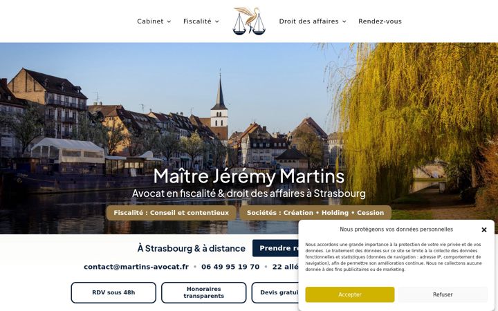 Screenshot of martins-avocat.fr