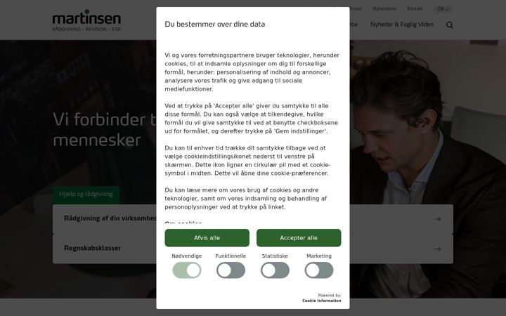 Screenshot of martinsen.dk