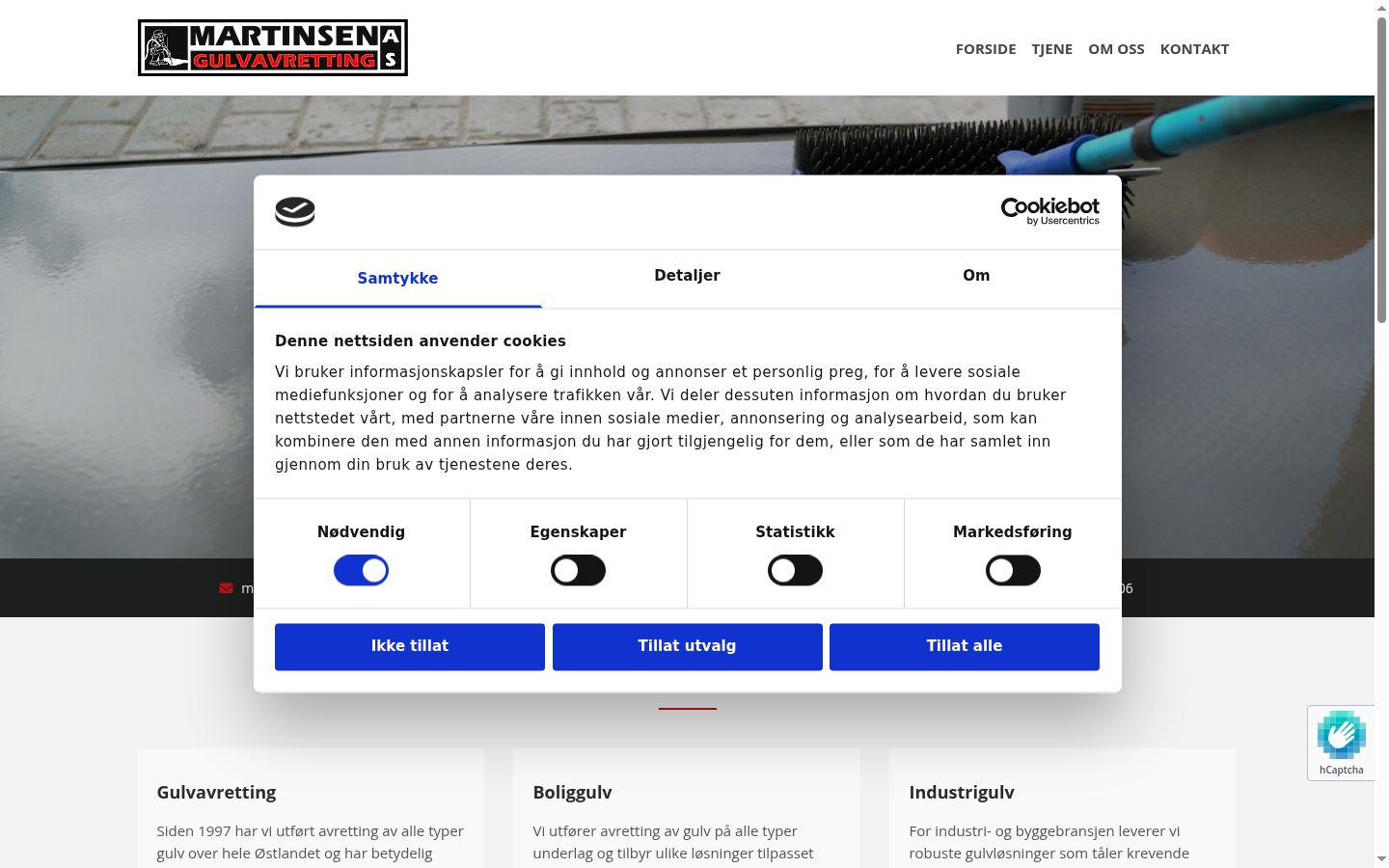 Screenshot tal-banner tal-kunsens muri qabel kwalunkwe interazzjoni