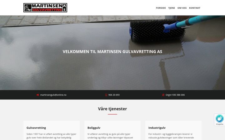 Screenshot of martinsengulv.no