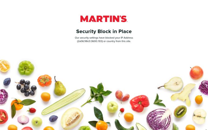 Screenshot of martinsfoods.com