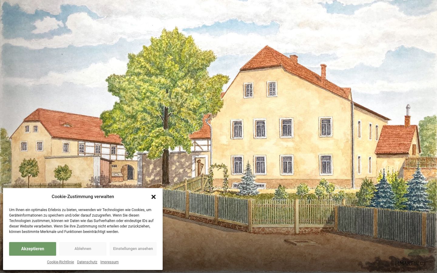 Skjermbilde av samtykkebanneret slik det vises før noen interaksjon