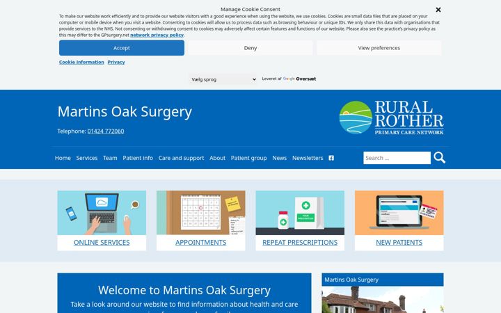 Screenshot of martinsoak.co.uk